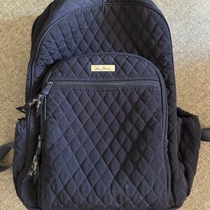 Vera Bradley Quilted Backpack in Deep Blue